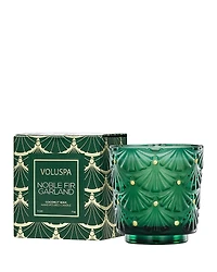 Voluspa Noble Fir Garland Petite Pedestal Candle, 2.5 oz.