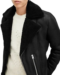 Xena Shearling Biker Jacket