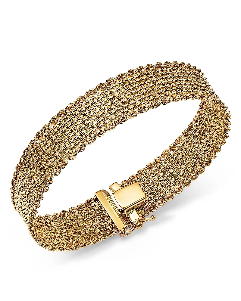 Alberto Amati 14K Yellow Gold Mesh Rope Bracelet