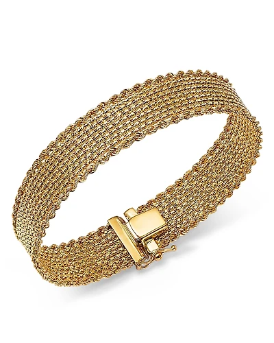 Alberto Amati 14K Yellow Gold Mesh Rope Bracelet