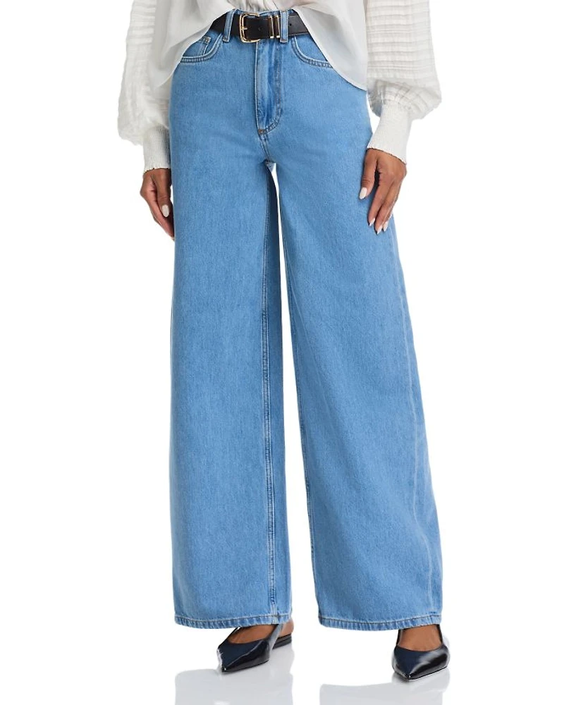 Bilbao High Rise Wide Leg Jeans Royal