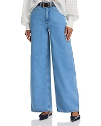 Bilbao High Rise Wide Leg Jeans Royal