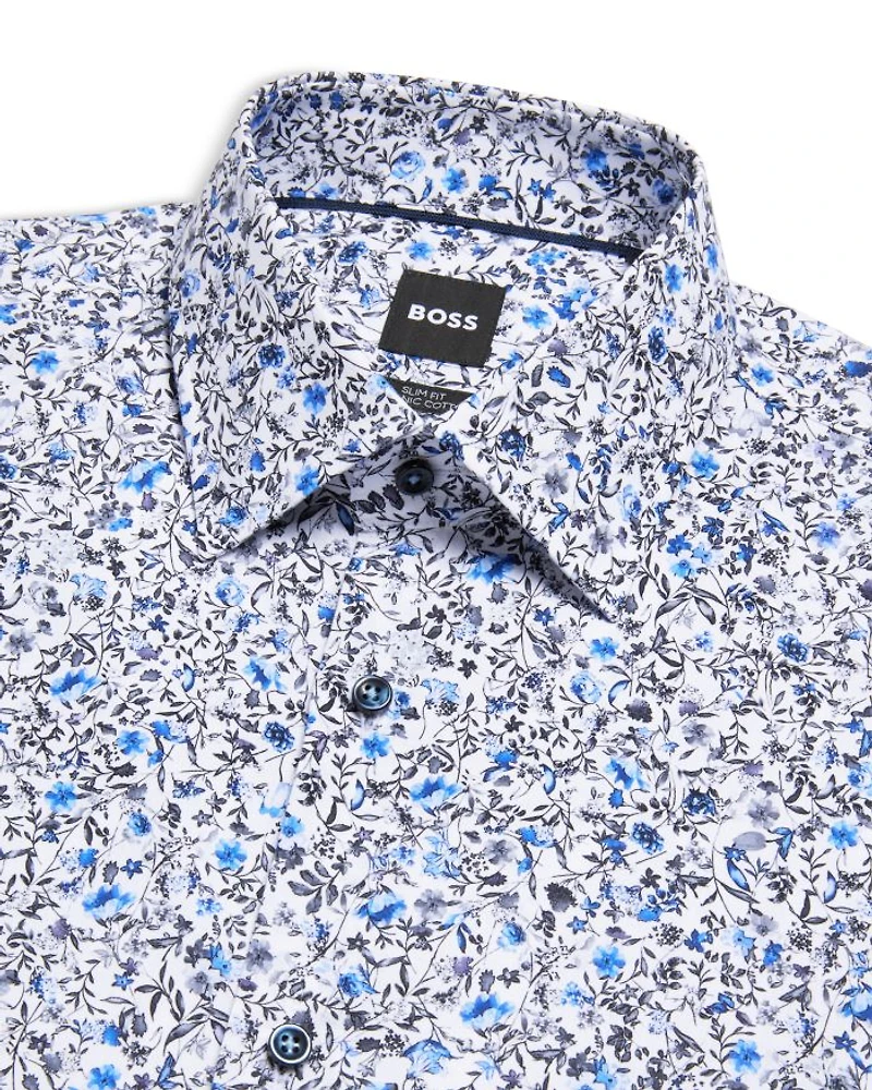 Slim Fit Printed Dress Shirt