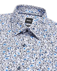 Slim Fit Printed Dress Shirt