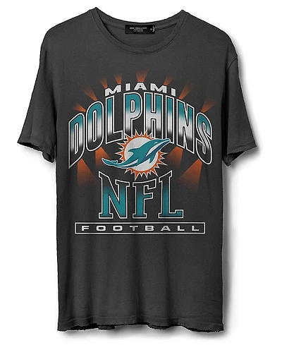 Junk Food Clothing Unisex Nfl Miami Dolphins Chrome Flea Market Tee