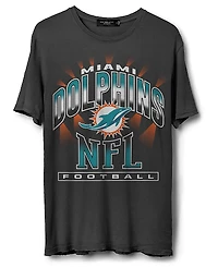 Junk Food Clothing Unisex Nfl Miami Dolphins Chrome Flea Market Tee