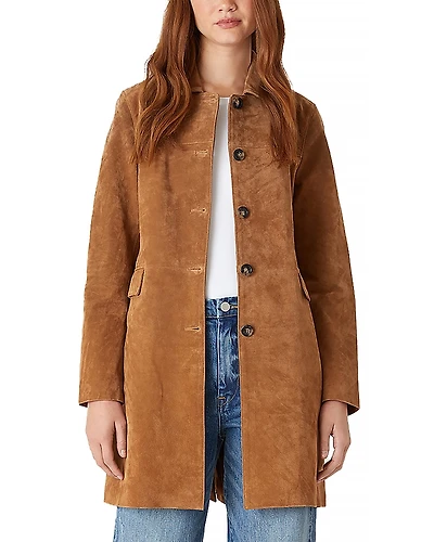 Blanknyc Real Suede Trench Coat