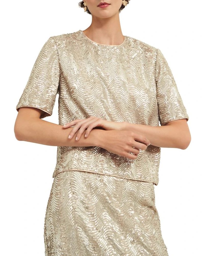 Marlowe Limited Sequined Top