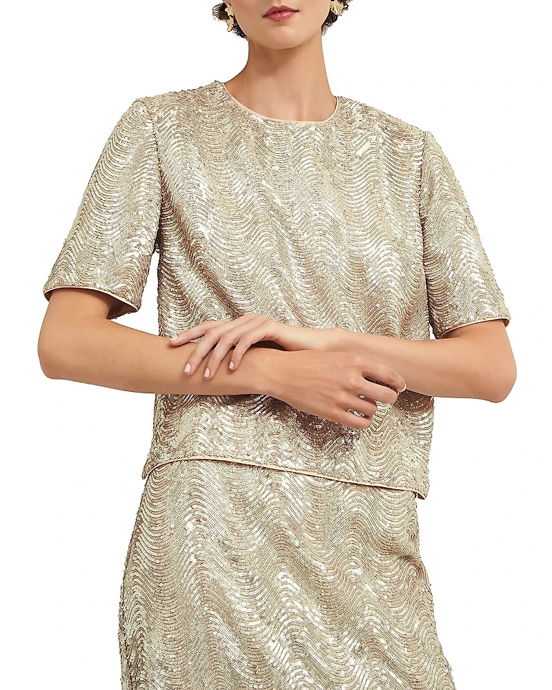 Hobbs London Marlowe Limited Sequined Top