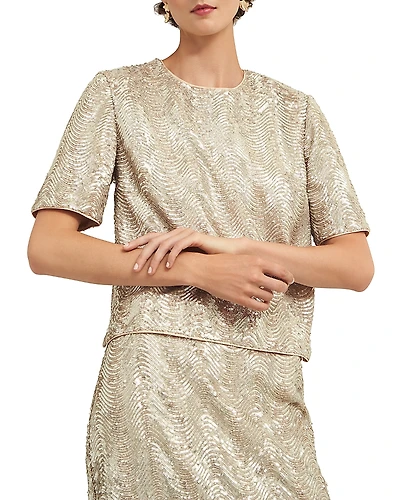Hobbs London Marlowe Limited Sequined Top