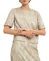 Hobbs London Marlowe Limited Sequined Top