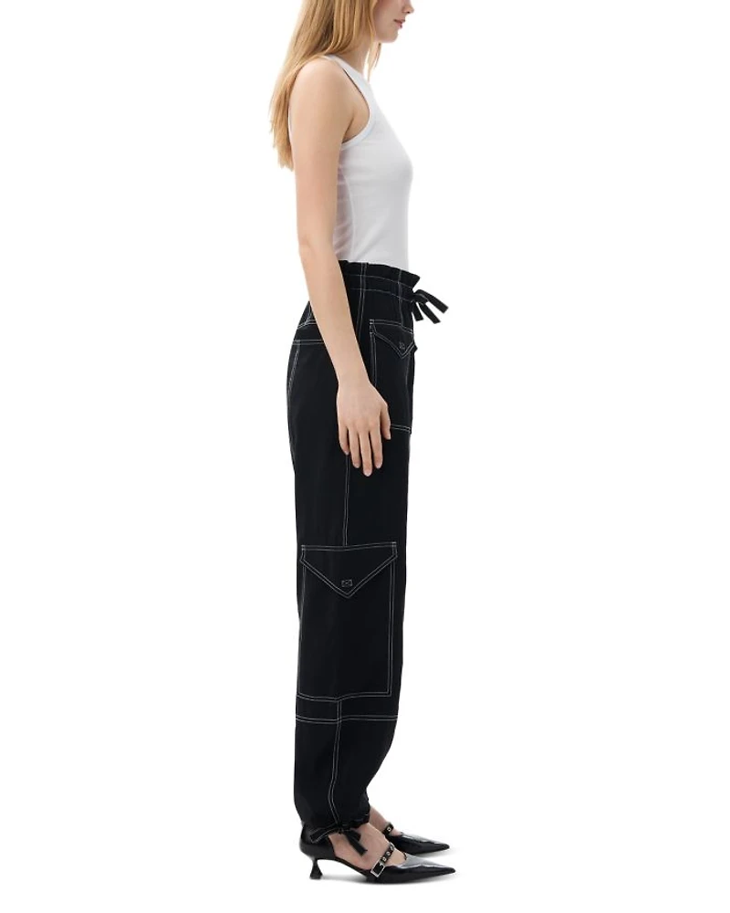 Drawstring Cargo Pants