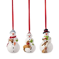 Villeroy & Boch Nostalgic Snowman Ornaments, Set of 3