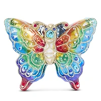 Jay Strongwater Rainbow Butterfly Glass Ornament