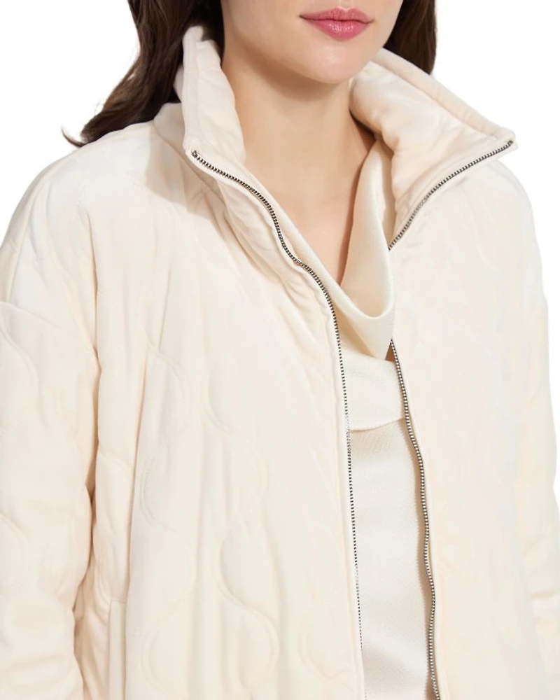 Astra Quilted Velvet Jacket