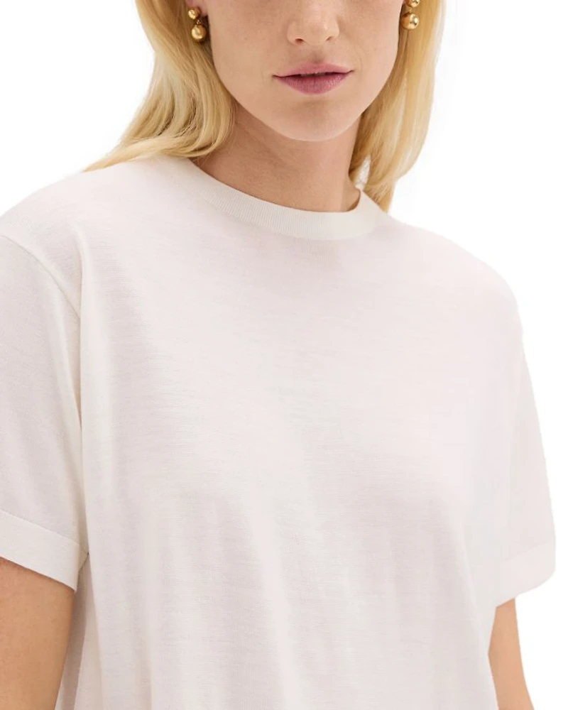 Lightweight Wool Boxy Tee