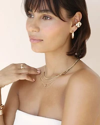Scattered Crystal Single Chunky Ear Cuff