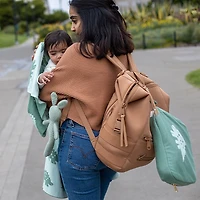 Pink Lemonade Dinosaur Baby Blanket & Travel Pouch Set