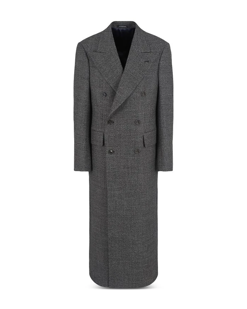 Double Breasted Wool Overcoat