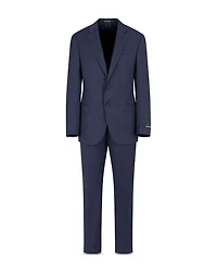 Regular Fit Textured Wool Suit