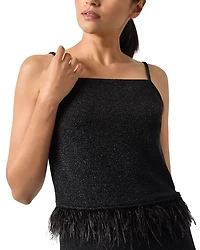 Feather Trim Top