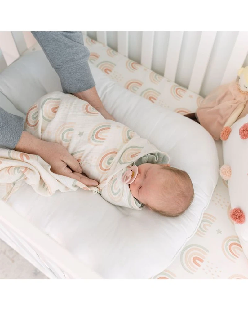 Parker Butterfly/Rainbow Swaddles, 2 Pack