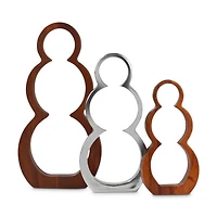 Snowman Silhouettes, Set of 3