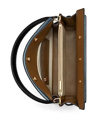 Lee Radziwill Croc Embossed Double Bag