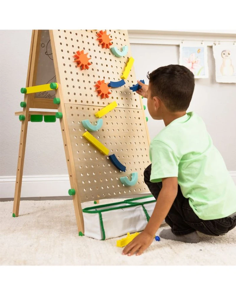 Marble Run & Art Easel - Ages 3+