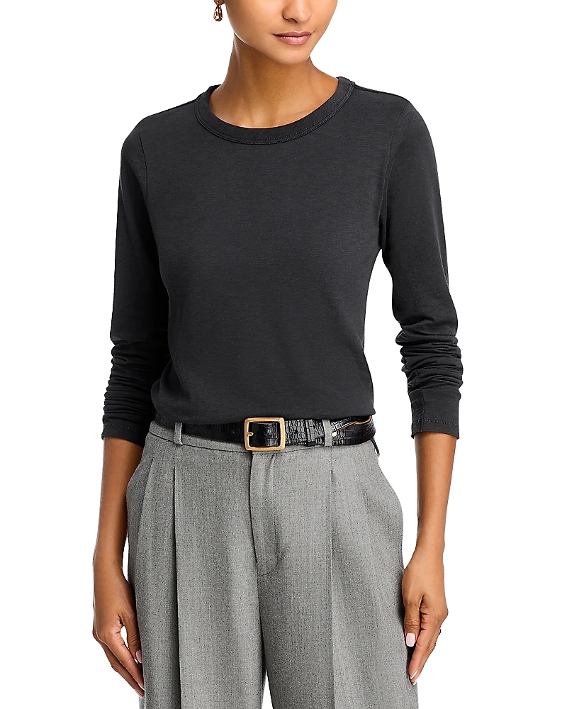 rag & bone Long-Sleeve Crewneck Tee