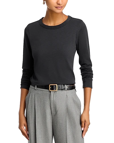 rag & bone Long-Sleeve Crewneck Tee