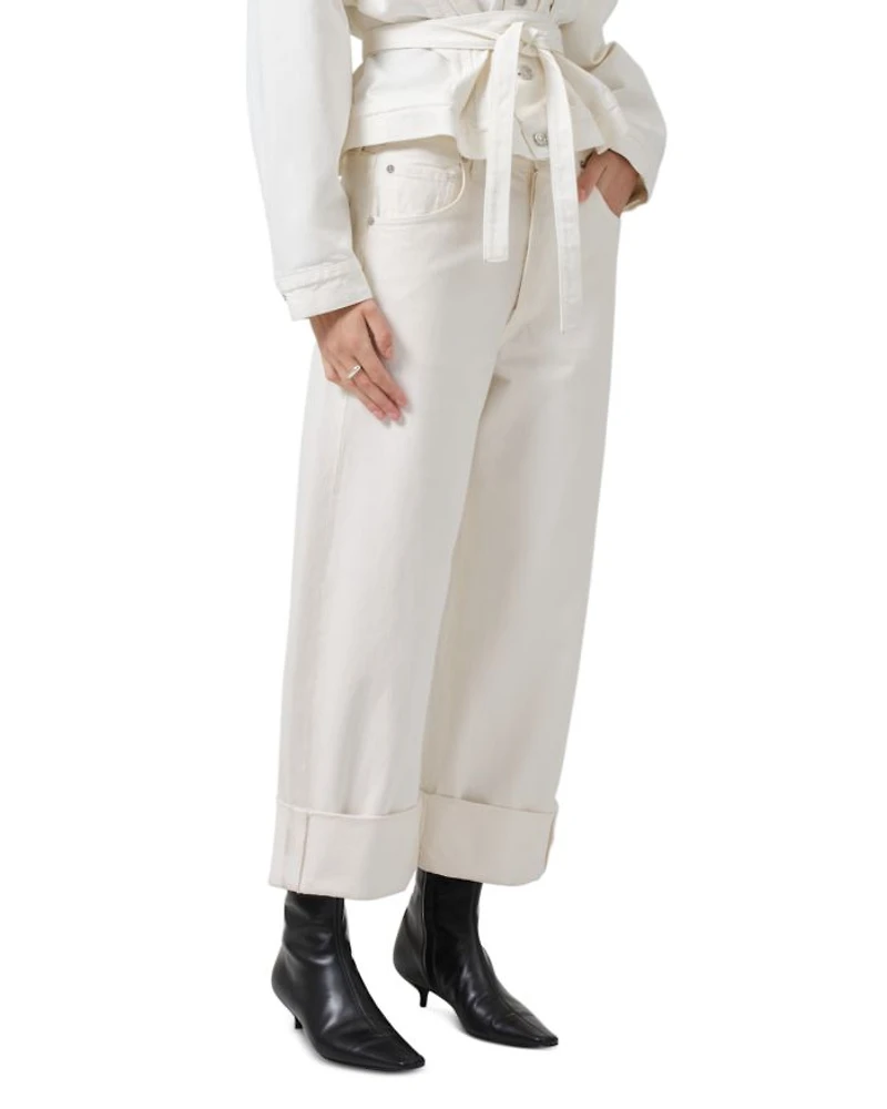 Ayla High Rise Baggy Wide Leg Jeans Pashmina