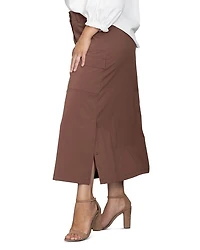 Snap Detail Cargo Skirt
