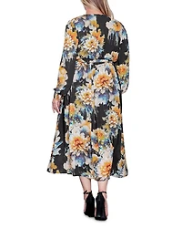 Plus Wrap Maxi Dress