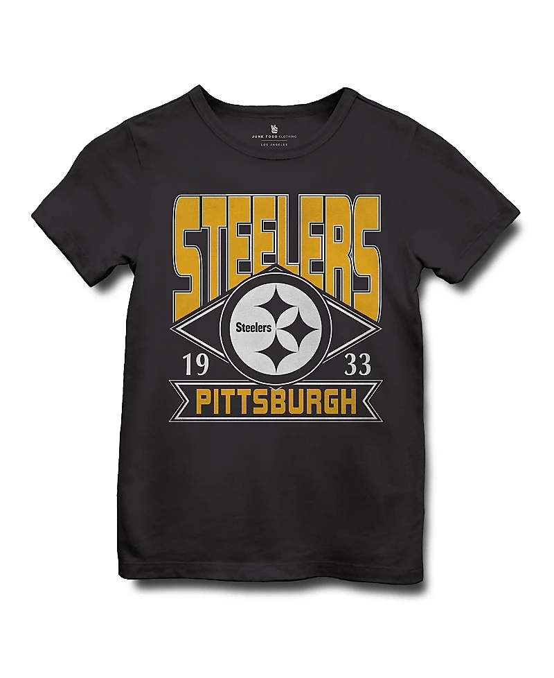 Junk Food Clothing Unisex Nfl Pittsburgh Steelers Overtime Tee - Little Kid, Big Kid