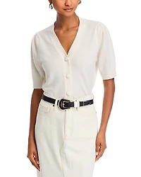 C by Bloomingdale's Cashmere Short Sleeve Cardigan -Exclusive