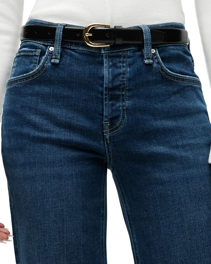 Rosie High Rise Ankle Wide Leg Jeans Fusion