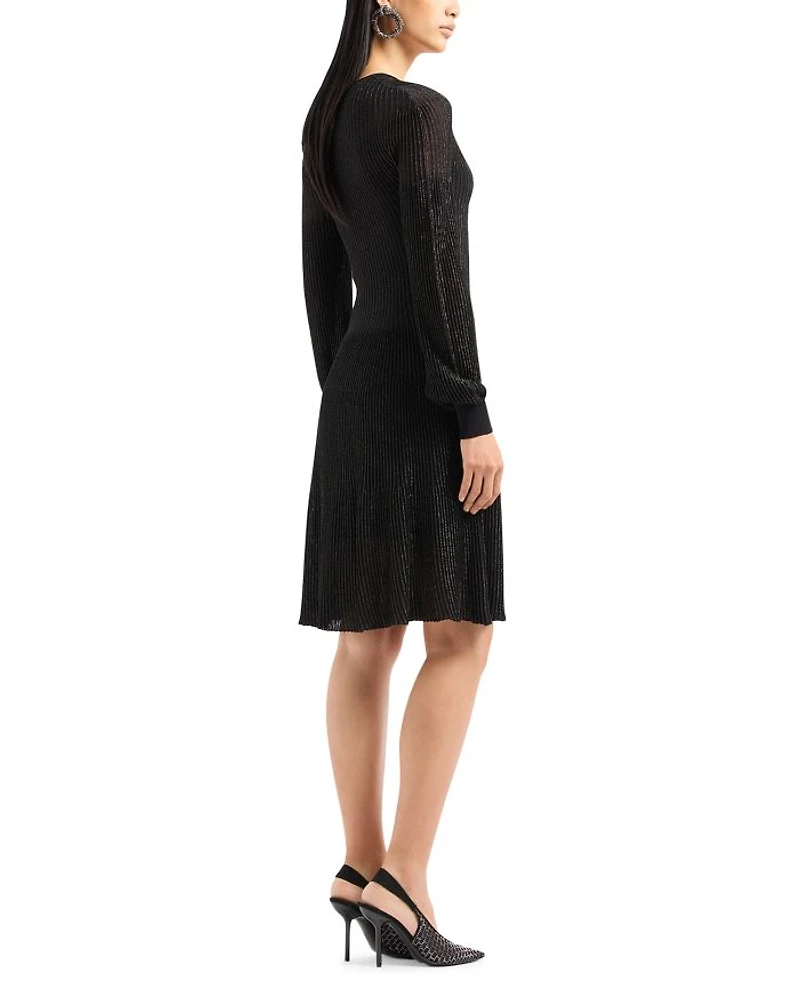 Metallic Knit Dress