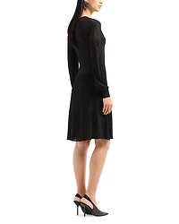 Metallic Knit Dress
