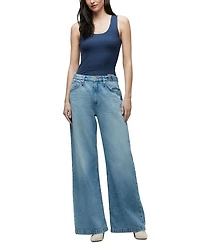 Jodie High Rise Wide Leg Jeans Aspen