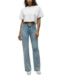 Rosie High Rise Wide Leg Jeans Rider