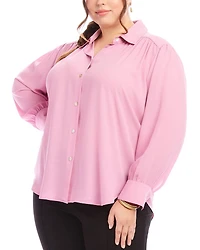 Plus Dropped Shoulder Blouse