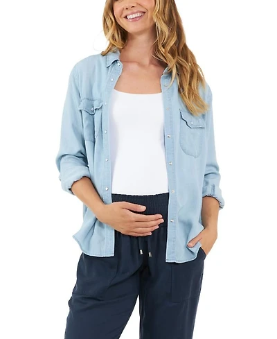 Bec Chambray Button Up Shirt