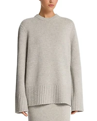 Cashmere Crewneck Tunic Sweater