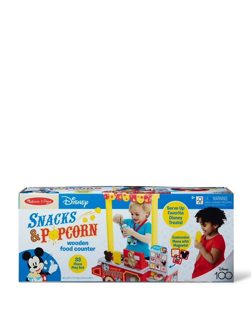 Disney Snacks & Popcorn Wooden Food Counter - Ages 3-5