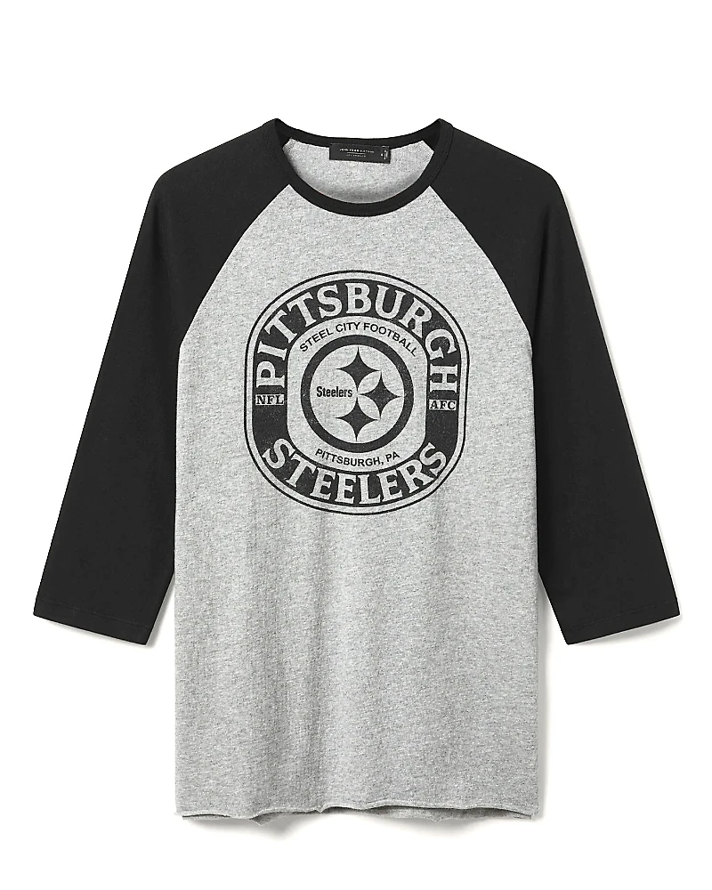 Junk Food Clothing Unisex Nfl Pittsburgh Steelers Elite Raglan Tee