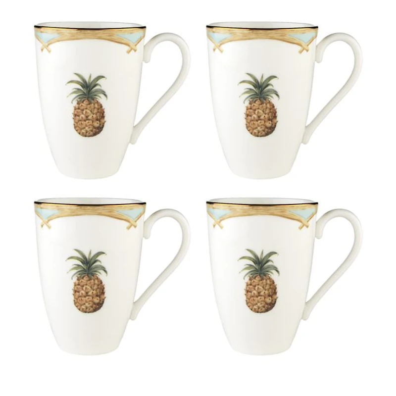 Colonial Bamboo Mug, Set of 4