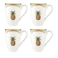 Colonial Bamboo Mug, Set of 4
