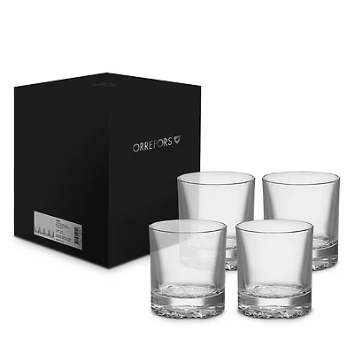 Orrefors Carat Double Old Fashioned Glass, Set of 4