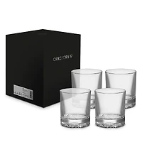 Orrefors Carat Double Old Fashioned Glass, Set of 4